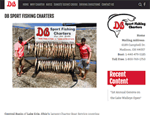 Tablet Screenshot of dbsportfishing.com